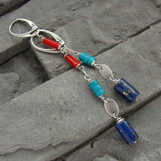Lapis, turkus, koral RayOfArt