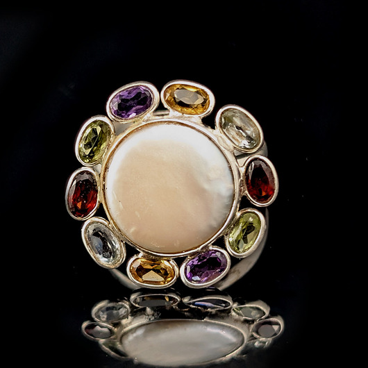 pierścionki srebrne Pierścionek noble spring flower