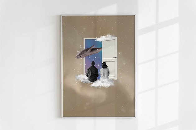 plakaty Plakat Kosmiczny Wieloryb