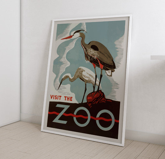 plakaty Plakat Vintage Retro Zoo