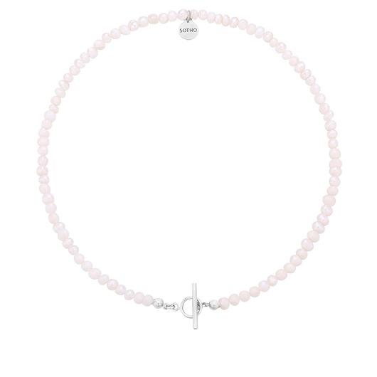 srebrne naszyjniki Naszyjnik z pereł naturalnych ze srebrnym ozdobnym zapięciem