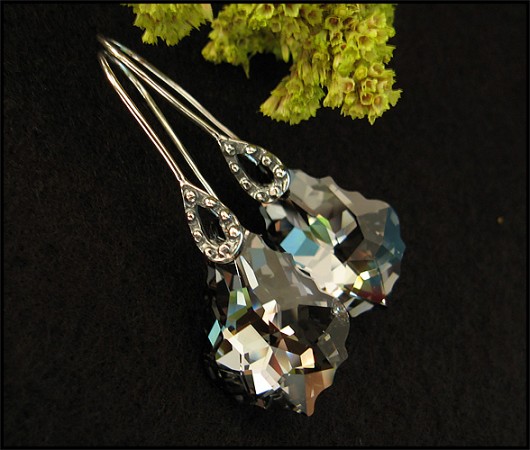 LUXURY- kryształ Swarovski Baroque Silver Night Little Dreamer