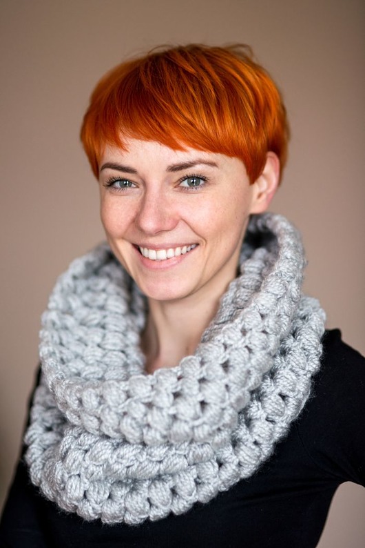 szale damskie Komin Kostka