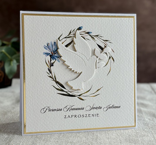 zaproszenia na komunię Zaproszenia na komunię, wzór 5A