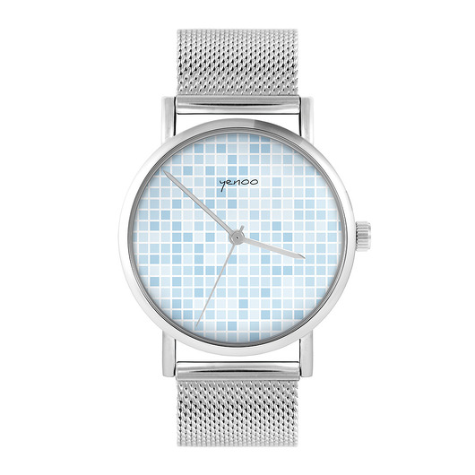 zegarki unisex Zegarek - Pixel niebieski - bransoleta mesh
