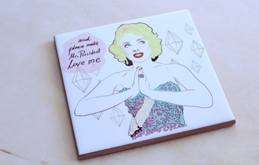 podstawka ceramiczna - Marylin Ledon