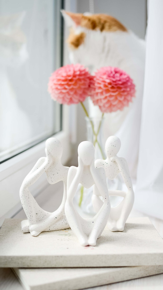 figurki i rzeźby Zestaw figurek i taca