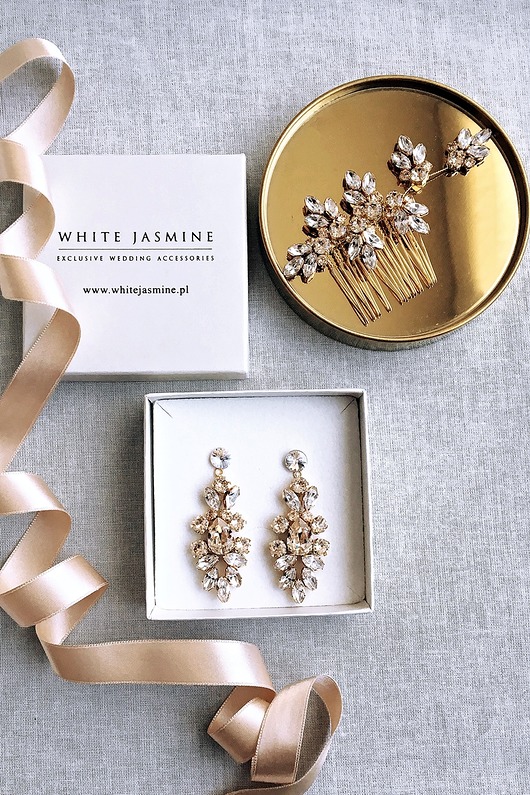 Kolczyki ZARINA White Jasmine