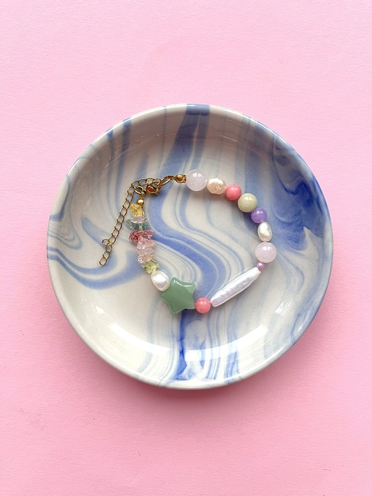 bransoletki - inne Bransoletka  Kamienie&Gwiazdka