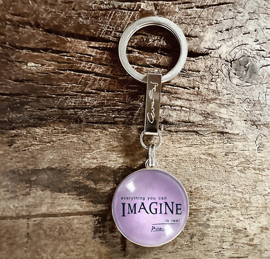 breloki Imagine,  stalowy brelok + box