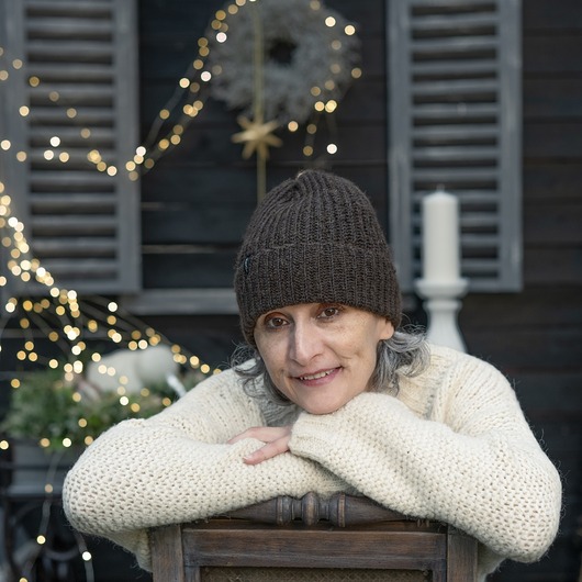 czapki damskie Czapka z alpaki i merynosa