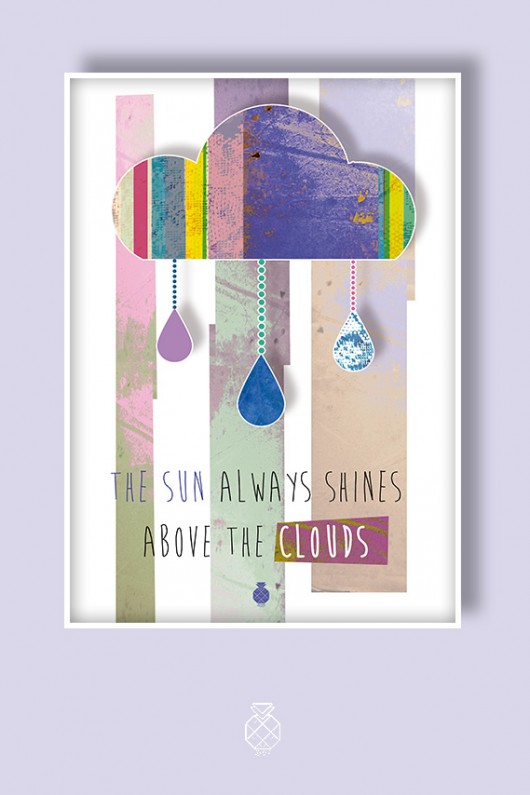 THE CLOUD - plakat ilustrowany  A3 Ananas Project
