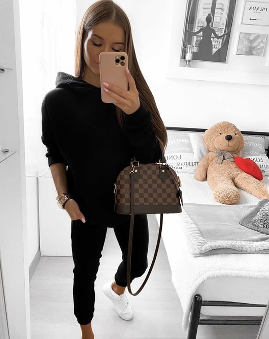 komplety damskie Dres sweterkowy black