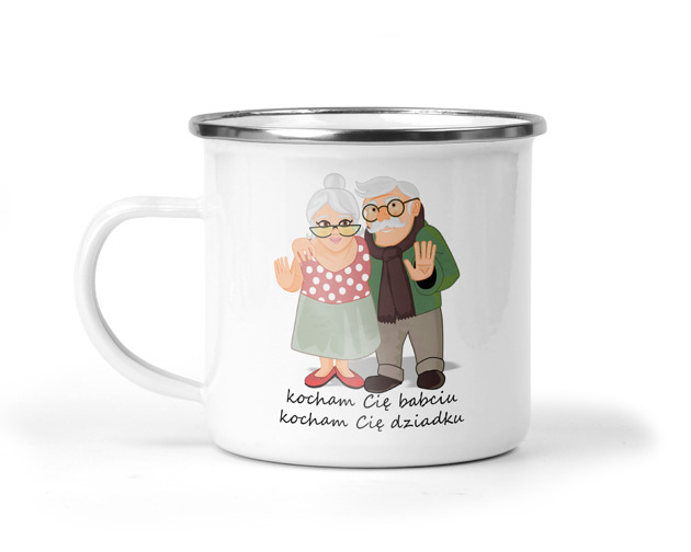 kubki Kubek metalowy dla babci i dziadka 2