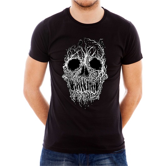 t-shirty męskie Koszulka  z nadrukiem Skull rots