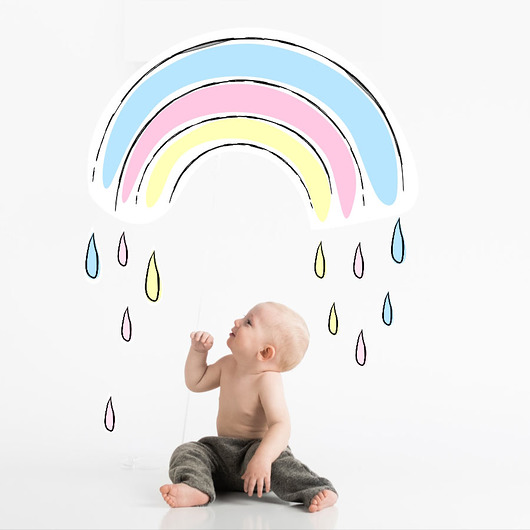 naklejki ścienne do pokoju dziecka Tęczowo mi! - naklejka ścienna