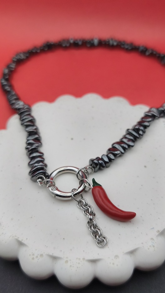 korale Naszyjnik HOT hematyt