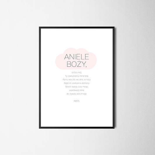 Plakat Aniele Boży Maly Wielki Design