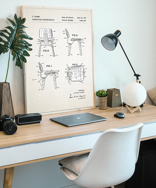 plakaty Krzesło - patent - plakat 50x70 cm