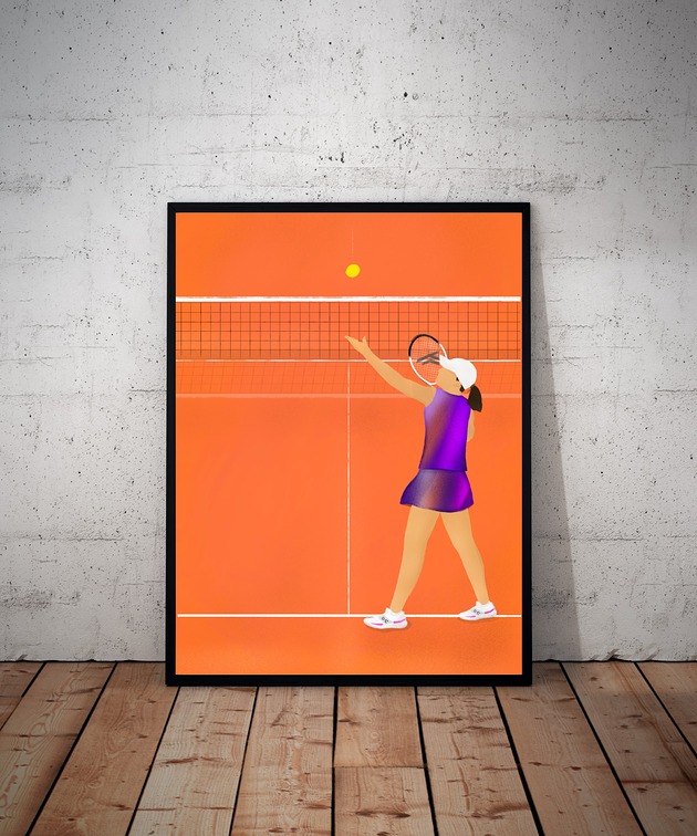 plakaty Plakat Tennis III  Queen of clay