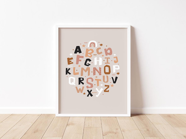 obrazy i plakaty do pokoju dziecięcego PLAKAT, OBRAZEK Kolekcja tygrys Boho nr.3