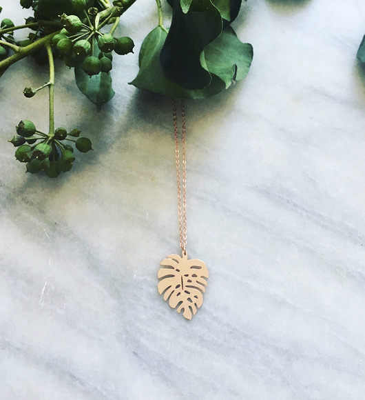 Rose Gold Monstera leaf / liść monstera BOSKE