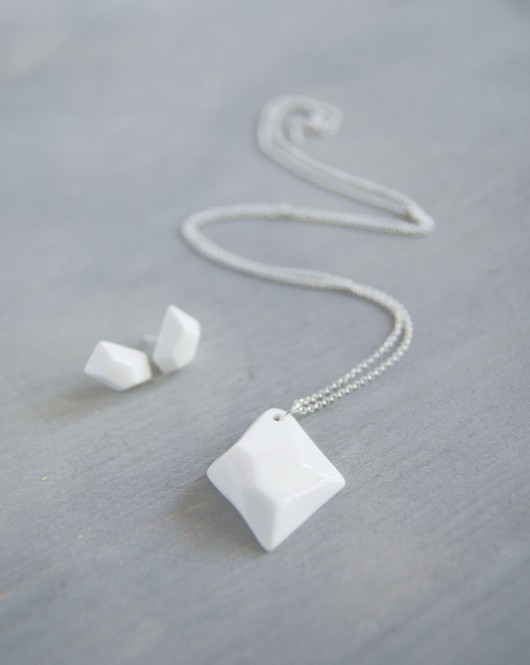 Geometryczny porcelanowy imkadesign