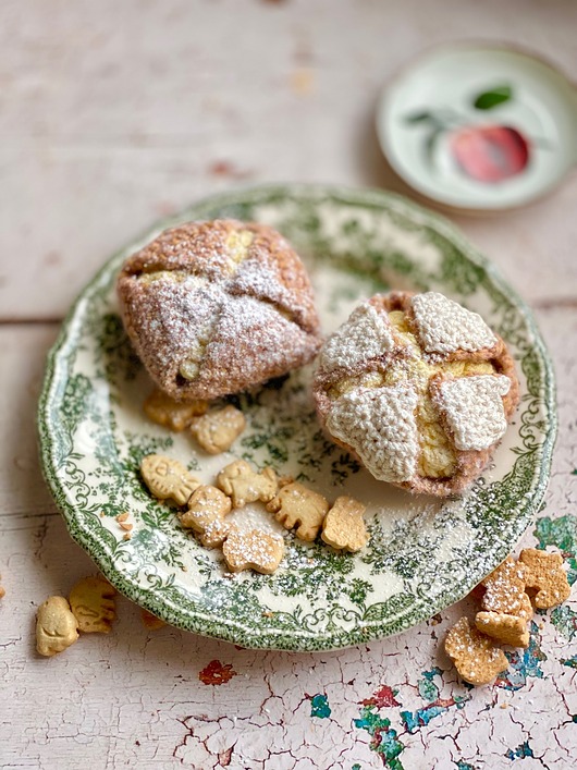 zabawki - inne Szydełkowe ciastko duńskie z serkiem wiejskim