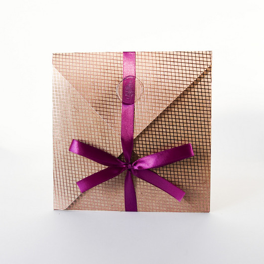 Kartka ślubna kopertówka Rose Gold Papiernik