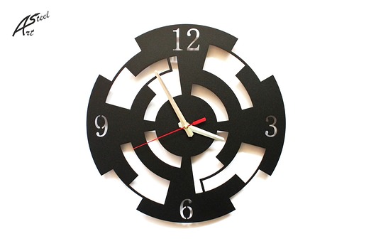 Zegar Nowoczesny Design Dekoracja Ozdoba Prezent ArtSteel