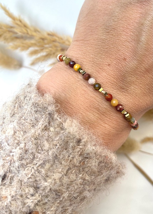 bransoletki z kamieni naturalnych Bransoletka z Mokaitem Fall