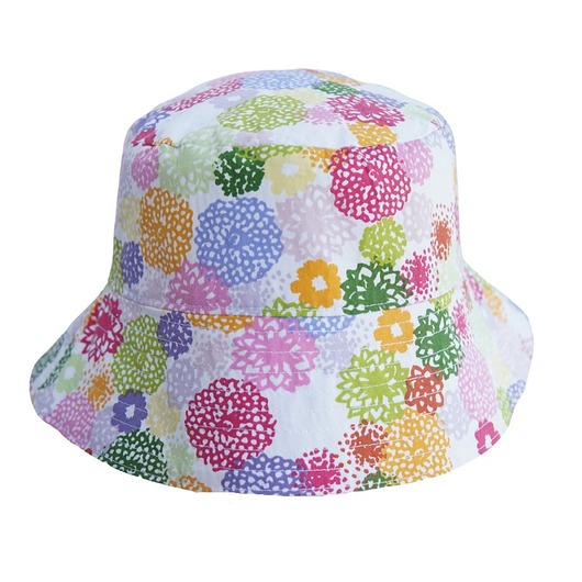 kapelusze damskie Bucket hat kolorowe kwiaty