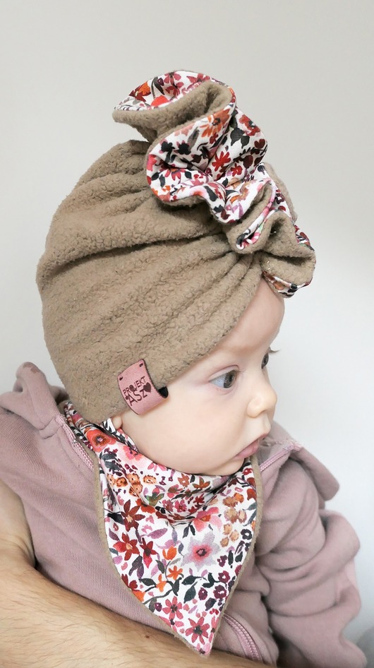 Komplet Turban dziecięcy zimowy  Rumcajka Projekt ASz