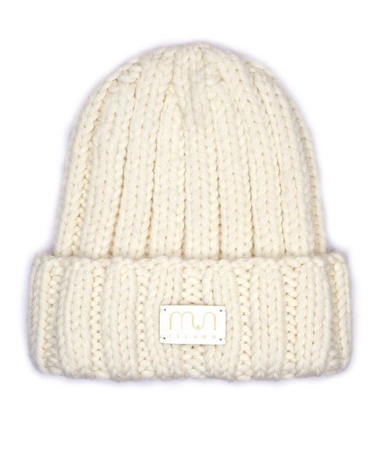 czapki damskie MERINO KISS Cream czapka z wełny merino