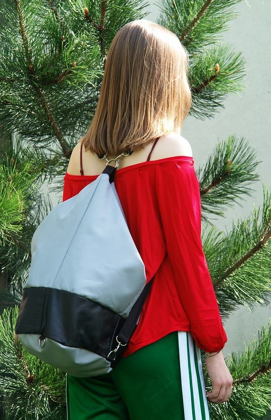 W8 Grey - torba, worek, plecak ART INDYWIDUALITY