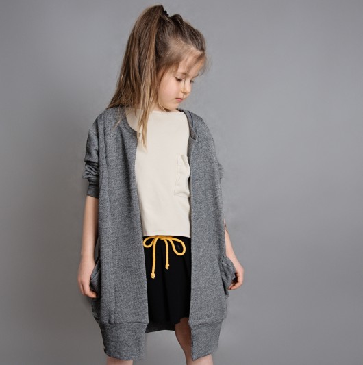 ALISA COAT Płaszcz/kardigan dziewczęcy OVER SIZE MeMola