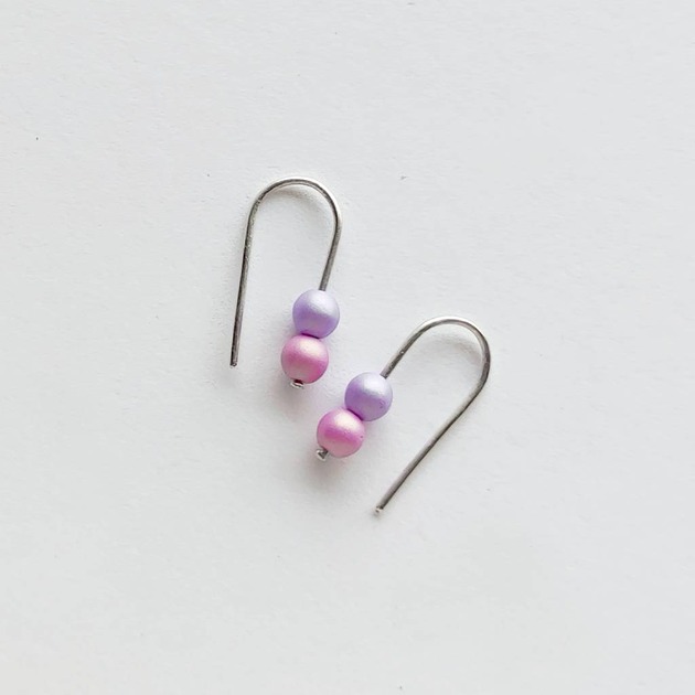 kolczyki z kamieniami Kolczyki OKRĄG