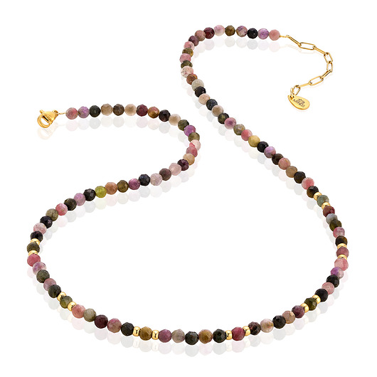 korale Naszyjnik z kamieni naturalnych - turmalin