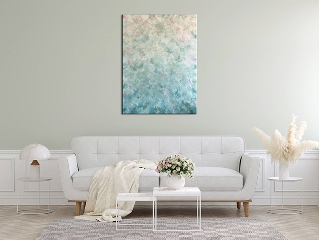 obrazy Minimalistyczny obraz  w stylu boho "Peaceful Meadow"  60x80 cm