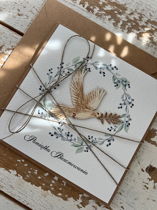 kartki scrapbooking Oryginalna pamiątka bierzmowania - kartka na bierzmowanie życzenia