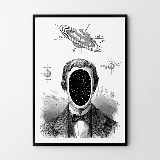 Plakat Człowiek kosmos  HOG STUDIO