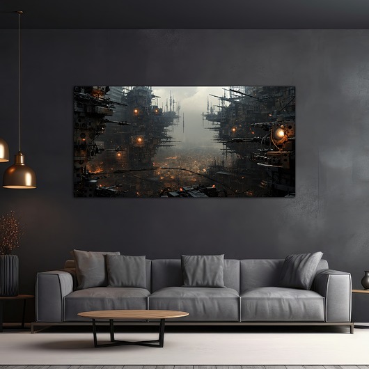plakaty Futurystyczna Japonia, Cyberpunk - Plakat - Loft, Minimalizm