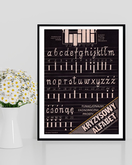 plakaty Plakat Kryzysowy Alfabet, aut. R. Twardoch - Okładka Szpilki z 1983