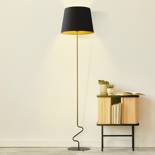 lampy podłogowe Lampa stojąca podłogowa w stylu glamour SURAT GOLD