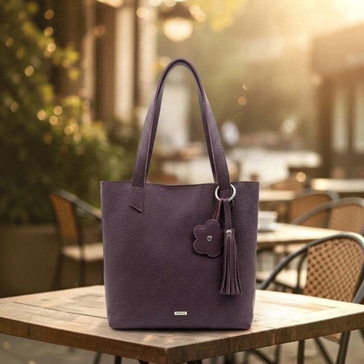 torby na ramię Burgundowa shopper bag skóra naturalna. Shopperka bordo