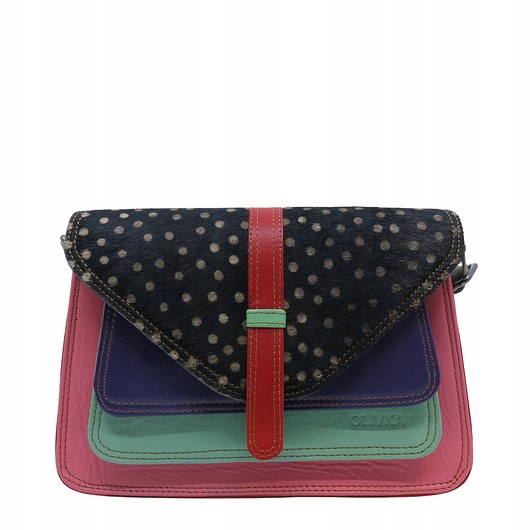 torby na ramię Torebka damska klasyczna elegancka skórzana na ramię pasek OLIVKA