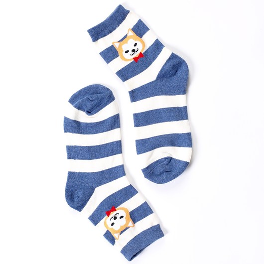 Skarpetki w paski z shibą CandySox