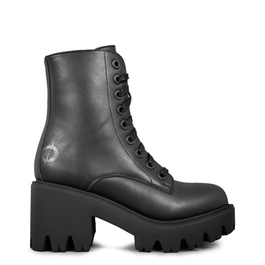 botki damskie ALTERCORE botki na platformie Ella Vegan Black