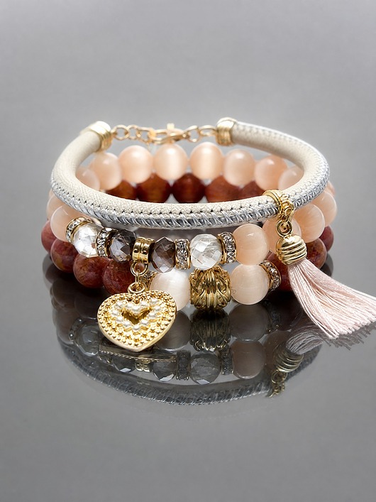 bransoletki z kamieni naturalnych Carmel and vanilia vol. 8 /18.10.24/  set