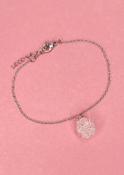 bransoletki ze szkła Crystal - bransoletka ze szklaną kulką